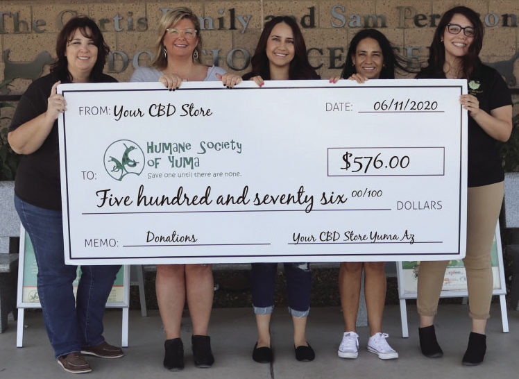 Your CBD Store donates to Yuma’s furry friends